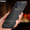 Phone Case for Realme C53 Back Cover Soft Phone Cover Brushed Carbon Fiber Texture Cover Cases Casing Hp for Realme C53 Phone Cases Wire Drawing Back Cover.