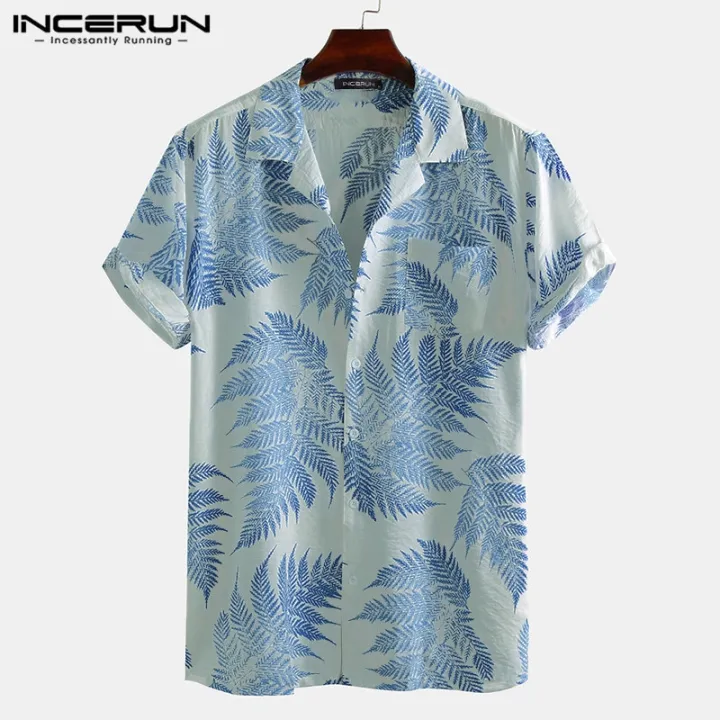 INCERUN%20Men%20Short%20Sleeve%20Lapel%20Printed%20Shirt%20Tropical%20Leaf%20Pattern%20Floral%20Shirt%20Casual%20Summer%20Hawaiian%20Holiday%20Camisa%20Tops%20S-5XL%20-%20Image%205