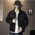 Jeans Coat for Men Short Black Denim Jackets Man Rock Casual Slim Button Cowboy Lxury Cheap Price Stylish Clothing Fast Delvery. 