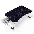 Product Details Of Printed Computer Laptop Desk With Drawer //Small Foldable Multi-Function Bed Desk Simple Dormitory Lazy Table Bed With Laptop Table Drawer - Laptop Table laptop pc stand table for bed mini portable table. 