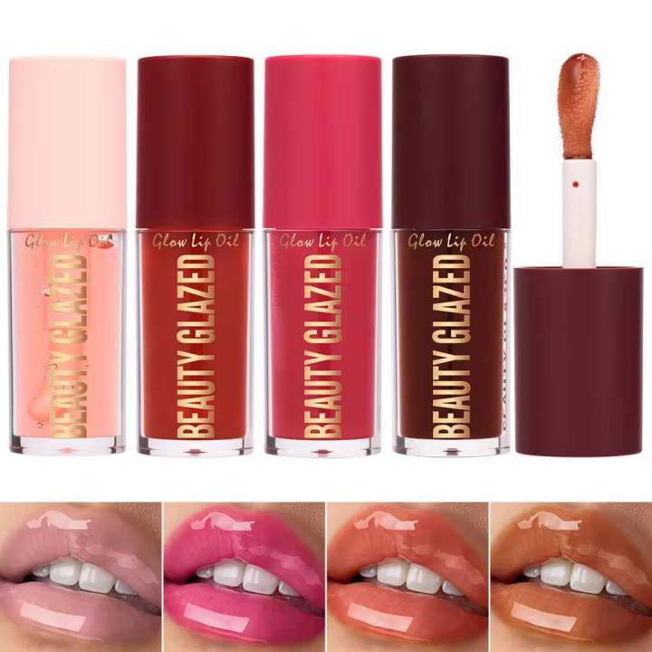 Beauty Glazed 4 Colors Crystal Jelly Lip Oil-1pcs