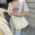 Canvas Ladies Shoulder Bag Adjustable Strap Casual Accessory Cotton Cloth Material Canvas Crossbody Bag Trendy Stylish Design Canvas Handbag for Female Students School Accessory Daily Commute Fashion. 