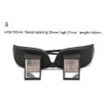 HD Lazy Glasses Horizontal Lie Down Bed Reading Watching TV Prism Spectacles. 