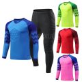 Men Goalkeeper jerseys long sleeve Rugby football shirt Goal keeper Sports Soccer Training top Shirts professional player Cloth. 