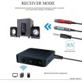 Bluetooth 5.0 Audio Receiver Transmitter 3.5mm AUX Jack RCA USB Dongle Stereo Wireless Adapter with Mic for Car TV PC.