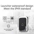 Cacazi Wireless Waterproof Doorbell 300M Remote Led Flash Home Cordless Door Bell Chime Us Plug. 