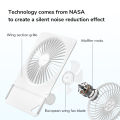 JISULIFE Mini Portable Fan Desktop Fan USB Charging Quiet Foldable Hanging Standing Cooling Fan for Travel Office Home.