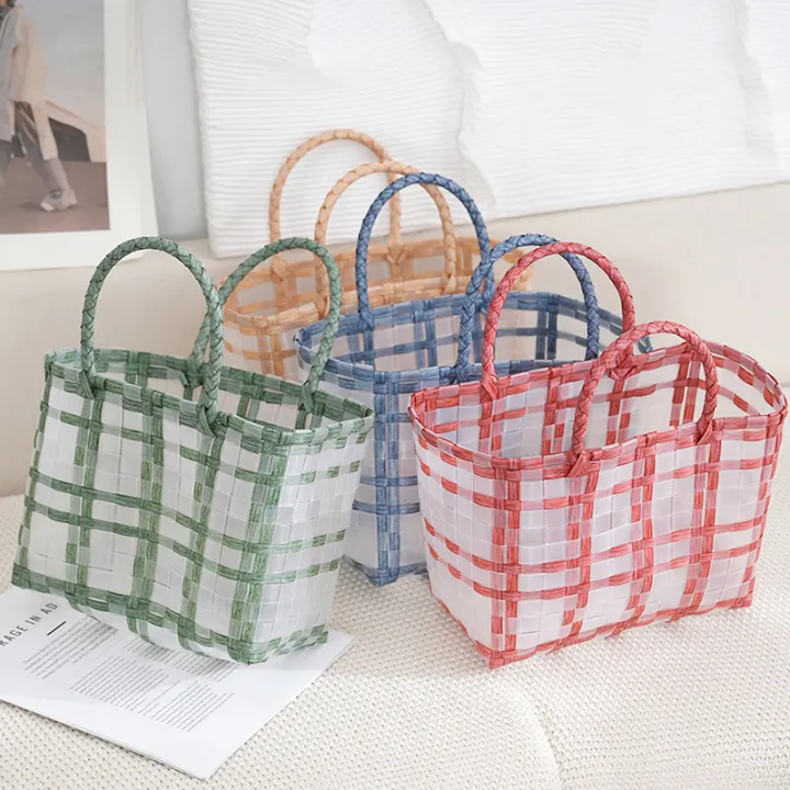 Fashionable%20Plastic%20Woven%20Vegetable%20Basket%20Bag%20New%20Single%20Shoulder%20Handbag%20-%20Image%207
