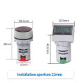 22mm SQUARE AC VOLT Meter 12-500V Voltage Meter Panel Mount 22mm Square Panel Voltmeters Tools Sets. 