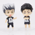 8Pcs/Set Second Generation Haikyuu Volleyball Junior Figure Q Version 7.5cm Shoyo Hinata Sugawara Koushi Wholesale Dolls. 