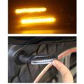 2-Piece 12V Super Bright 14LED Motorcycle Turn Signal Bendable Non Flashing Indicator Tail Light. 