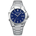 BINBOND B0233 Fashion Casual Men Watches Big Dial Silver Stainless Steel Calendar Quartz Wristwatch Classic Top Brand Male Clock.