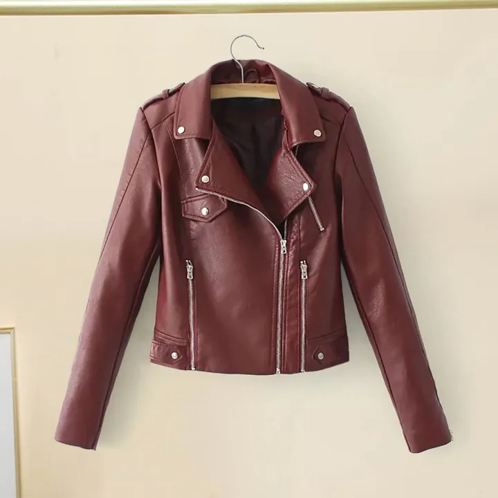 Women%20Jacket%20Long%20Sleeves%20Autumn%20Winter%20Short%20Type%20Faux%20Leather%20Biker%20Jacket%20-%20Image%203