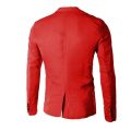 Chamsgedn Classic Men's Business Suits Red Blazer Solid New Male Slim Fit Blazers Jacket Set Men Wedding Banquet Suit Casual. 