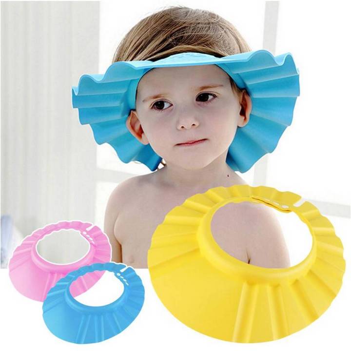 1pcs%20Adjustable%20Soft%20Baby%20Shower%20Bath%20Hat%20Cap%20for%20Kids%20-%20Multi-color%20-%20Image%202