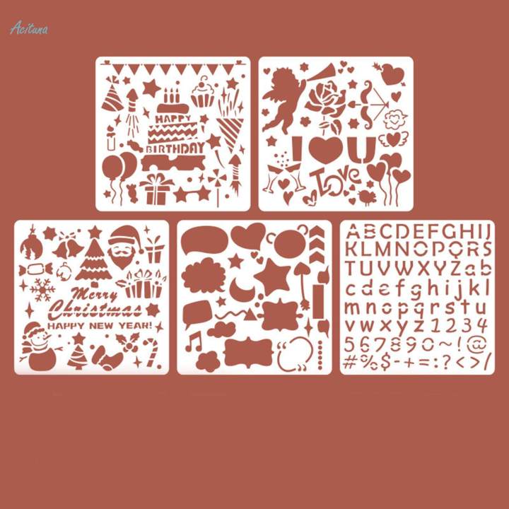 Craft%20Stencils%20Reusable%20Graffiti%20Template%20for%20Scrapbook%20Craft%20Projects%20Stamp%20-%20Image%205