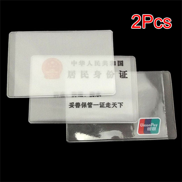 2Pcs%20Transparent%20Cover%20Silicone%20Plastic-Cardholder%20Case%20Protect%20Cards%20Student%20Cardholder%20-%20Image%203