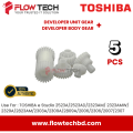 Developer unit Gear set 5 pcs combo for TOSHIBA photocopier e Studio 2523A/2523AD/2323AM/2323AMW/2329A/2829A/2303A/2309A/2809A/2006/2306/2007/2307. 