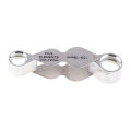 Pocket Jewelry Magnifier 10X 20X Magnifying Glass Lens Double Lens Folding Loupe. 
