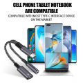 Headphone Jack Adapter 2 in 1 USB Type C To 3.5mm Audio Adaptor PD 60W Aux Cable For Samsung S23 Ultra Note 20 10+ Xiaomi Huawei. 