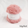 50g/Roll Fluffy Wool Yarn Thread Faux Fur Crochet Weaved Mink Yarn Colorful Scarf Baby Clothes Crochet Sweater. 