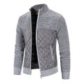 Autumn Winter Jacket Men Warm Cashmere Casual Wool Zipper Slim Fit Fleece Jacket Men Coat Dress Knitwear Male.