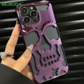 3D Hollow Skull Callous Phone Case for iPhone 15 14 ProMax Plus 13 12 11 Pro Max Luxury Plating Shockproof Ghostface Soft Cover.