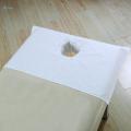 3x Cotton Spa Massage Table Cover Beauty Slaon Bed Face Hole Towel White. 