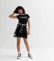 Black Ring Pull Tube Skirt For adult Girls To Ladies.