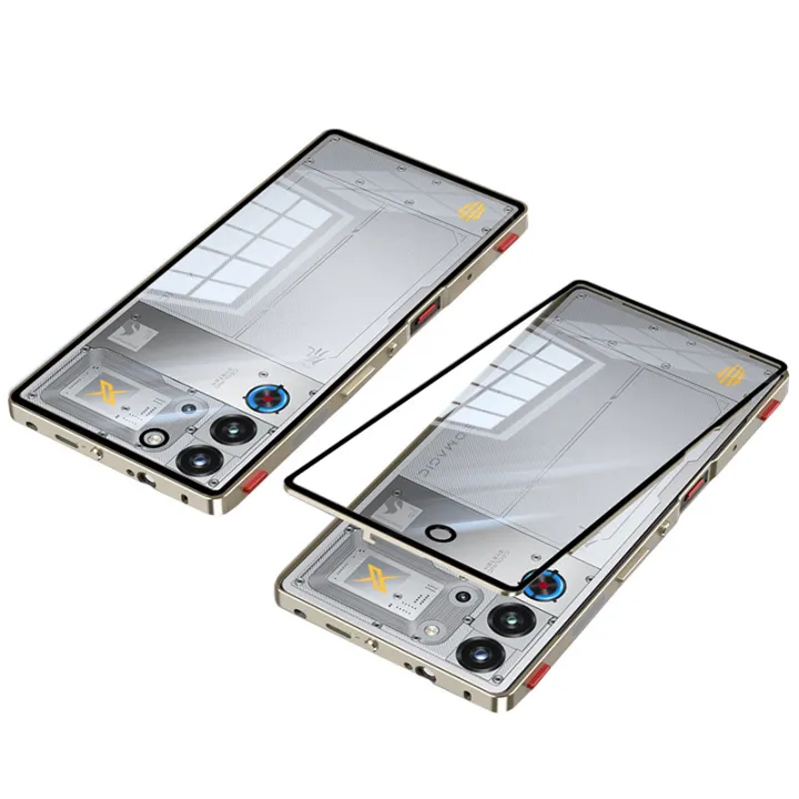 Metal%20Frame%20Case%20for%20REDMAGIC%2010%20Pro%20/%2010%20Pro+%20with%20Clear%20Tempered%20Glass%20Back%20Cover%20Camera%20Protection%20-%20Image%209