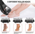 Electric Callus Remover for Feet, Rechargeable Foot Scrubber Foot File Hard Skin Remover Pedicure Tools Set for Feet Electronic Callus Shaver Waterproof Pedicure kit for Cracked Heels and Dead Skin with LED Light and 3 Roller Heads. 