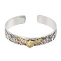 New handmade Thai silver bracelet opening personality vintage arabesque eagle bracelet men's alloy bracelet women's eagle. 