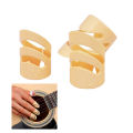 2 Set Of Guitar Picks Electric Acoustic Guitar Ukulele Index Finger Picks Alaska Pick Guitar Stringed Instrument Part Accessories, 3 Pcs M & 3 Pcs L - yellow.