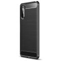 For Sony Xperia 10 II New Carbon Spigen Fiber Soft Silicone Case Back Cover (For SmartPhone). 