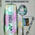 Yonex Astrox 99 Badminton Racket with string and grip free. 