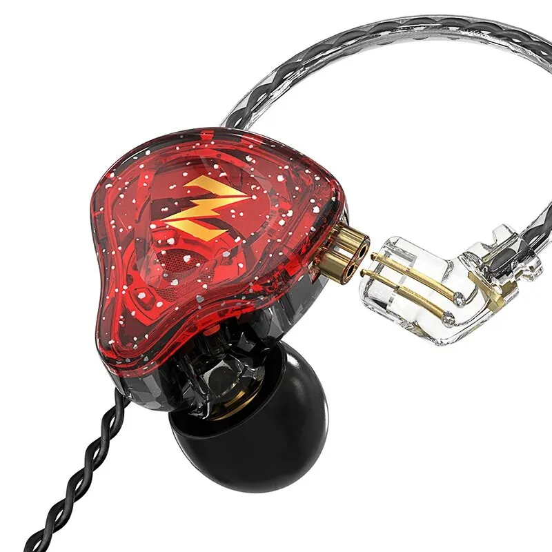 Iems Audiophile Headphones Bass KZ Castor Dual Dynamic Driver IEM