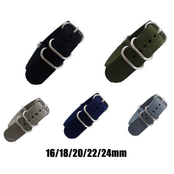 16/18/20/22/24mm%20Replacement%20Nylon%20Universal%20Adjustable%20Watchband%20Wrist%20Strap%20-%20Image%203