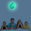 Aesthetic 3D Luminous Glow In The Dark Moon Wall Sticker Removable Decoration Fluorescent Sticker Home Kids Room Decals. 
