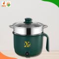 Compact Multifunctional Non-Stick Mini Rice Cooker & Electric Frying Pan - Easy Cooking for 1-2 Persons. 