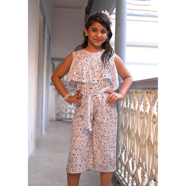 SHOISHOB BANGLADESH Grey Color Cotton Sleeveless Jumpsuit for Women