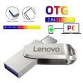 Upgraded Lenovo 2TB Pen Drive Metal USB 3.0 High Speed External Memory USB Mini Flash Drives 1TB 256GB USB Flash Disk Adapter.