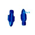 Universal Bulet screw For Motorcycle looking glass Hole. Blue. 