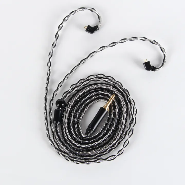 Xinhs%208%20Core%205n%20Single%20Crystal%20Copper%20Silver%20Plated%20Wire%20Headphone%20Upgrade%20Cable%20-%20Image%205