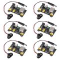 6Pc MB102 Breadboard Power Supply Module Power Cable for Nano.