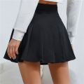 Women Mini Skirt Pleated Skirt Summer Clothes High Waist Chic Skirt College Solid Color Sweet A-line Skirt School Girl Uniform. 