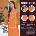 Showstopper Mustard Cherry Georgette Kurti Women 1122 000085.
