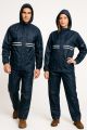 Rain Coats for Men Waterproof Jacket and Pant with Bag blue.