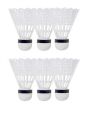 Badminton Shuttlecock POWER Mavis 333 - 6 Pcs  White. 