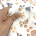Pet Soft Warm Blanket Winter Coral Plush Paw Print Blanket Cat And Dog Mattress Medium Small Dogs Cats Coral Fleece Pet Supplies.