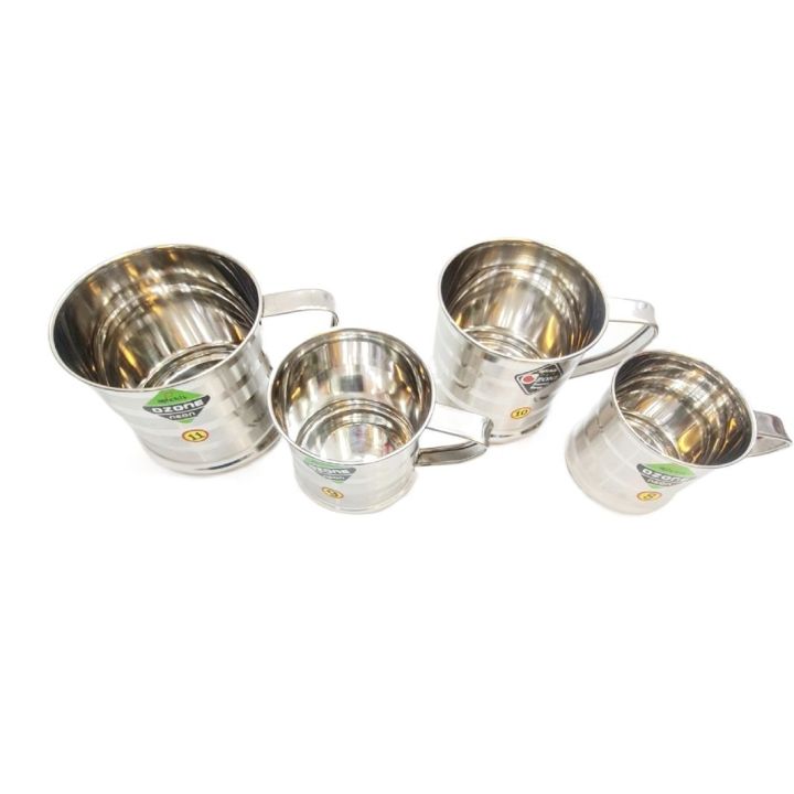 4Pcs%20Drinking%20Mug%20Eco-friendly%20Handle%20Design%20Stainless%20Steel%20Water%20Tea%20Storage%20Non%20Magnetic%20Pure%20Stainless%20Steel%20Glass/mugs%20-%20Image%204